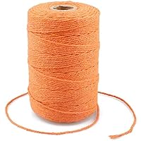 G2PLUS Orange Bäcker Bindfäden, 200M Baumwolle Schnur, 2MM Bastelschnur Dekokordel Schnur Perfekt für DIY Kunstgewerbe…