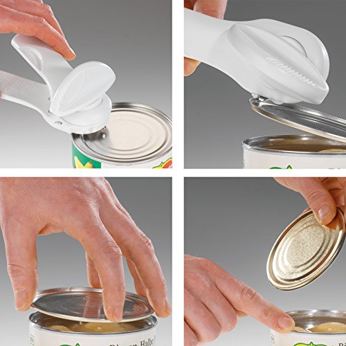 Westmark Sicherheitdosenöffner, Länge: 18 cm, Kunststoff/Edelstahl, Klu, Weiß, 10332260 - 3