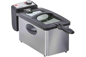 ‎STEBA Steba DF 180 Edelstahl Fritteuse, Profi-Heizsystem, 3 L Metallic