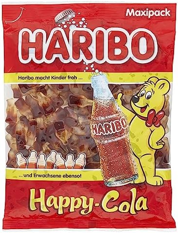 Haribo Happy Cola, Caramelle Gommose, Gusto Cola, Ideali per Feste e Dolci Momenti di Relax - 1kg