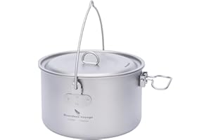 iBasingo 1/2/3-piece Juego De Tazones De Titanio Bandeja De Cocina para Acampar Al Aire Libre Olla con Mangos Plegables Platos De Picnic Kits De Viaje Platos De Picnic