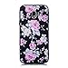 Produktbild Chreey Samsung Galaxy J7 2017 / J730 Hülle, Weiche TPU Silikon Bumper Case 3D Drucken Blume Muster Design Mode Handyhülle [Rosa Blumen]