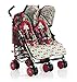 Cosatto Supa Dupa Twin Stroller Flamingo Fling - Pink