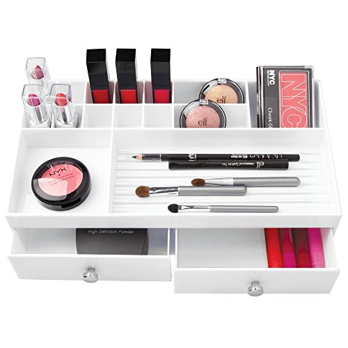 InterDesign 37462EU Drawers Kosmetik-Organizer mit 2 Schubladen, weiß - 3