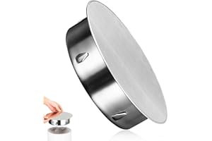 JOAASU Tapa para Orificios de Chimenea, Tapa para Tubo de Humo, Tapa del orificio horno para tubos de Ø 150 mm, Cubierta de chimenea de acero inoxidable, Cubierta de Chimenea, Round Chimney Cap, Plata