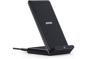 Anker 313 Induktive Ladestation, Qi-Zertifiziert, Geeignet für iPhone 17/16/15/15 Pro/15 Pro Max, SE (2020), XR,10W Schnellladefunktion für Galaxy S22 (Ohne Netzteil)