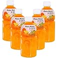 Mogu Mogu Varied Flavored Drinks - Nata De Coco Juice - Jelly Texture - Refreshing Taste - Fun Drinking During Hot Summers Or Take Them on Trip & Picnics (Orange 330ML, Pack of 5)