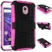 Produktbild Motorola Moto G (3rd Generation) Case, DRUnKQUEEn Heavy Duty Rugged Hybrid Armor Dual Layer Hard Shell Tire Tread Grenade Grip Combat Tyre Textured Cover with Kickstand
