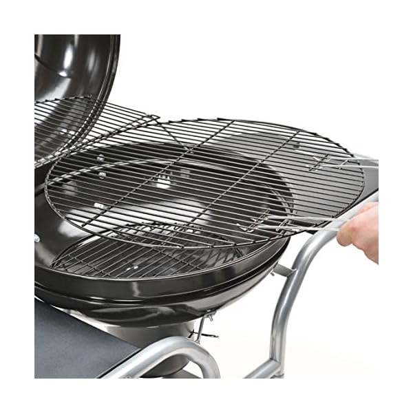 Kugelgrill XXL 57cm Holzkohle-Grill BBQ Standgrill hochwertig mit Deckel und Ablagen - große Grillfläche in schwarz – Bild 3