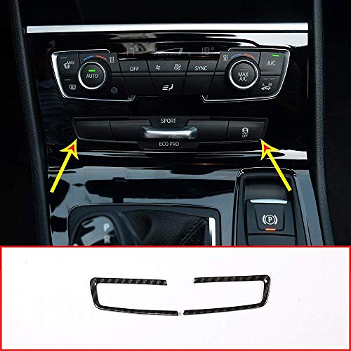 Car Accessories ABS Chrome Mode Button Frame Cover Trim for 2 Series F45 F46 218i 2015-2018 carbon fiber style