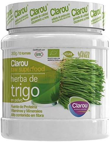 Clarou Nutrition Unisex Wheat Grass, Organic Powder, 200 g