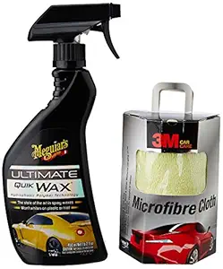 3M Combo of Ultimate Quick Wax (450 ml) and Cloth