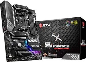 MSI MAG B550 Tomahawk AMD AM4 DDR4 M.2 USB 3.2 Gen 2 HDMI ATX Motherboard AMD Ryzen 5000 Series Desktop Processors