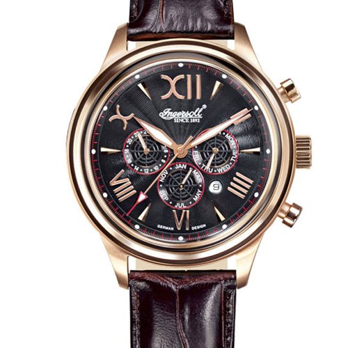 Ingersoll Herren-Armbanduhr Haida Analog Automatik IN2810RBK – Bild 4