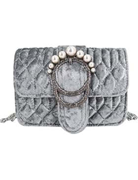 Milya2017 Herbst Winter Damen Frauen Mädchen Neue Samt Perle Umhängetasche Kleine Henkeltasche Schnalle Schulter...