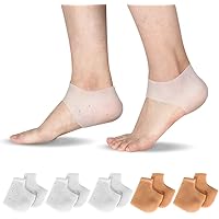 redcherry 5 Paare Fersenschutz aus Silikon, Silikon Fersenschutz Ferse Socken Gel Fersenschutz Silikon Pads für…