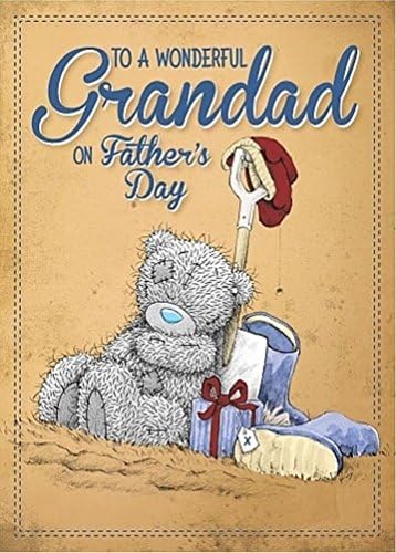 Me To You Tatty Teddy 3d Holographic Father's Day Card - To a wonderful Grandad on Father's Day