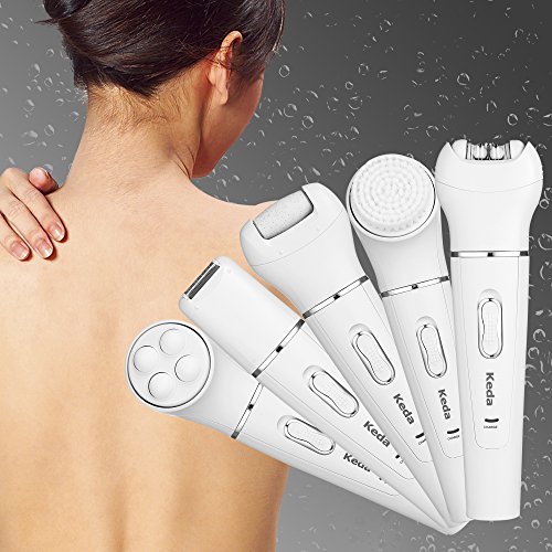 Yivans KD-199 (2017) Epilierer 5-in-1 Elektrisches Damenrasierer Pediküre Gesichtsreinigungsbürste - 4