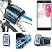Price comparison product image Bike frame bag Front Top Tube Pannier for Hisense F20 Dual-SIM, Head Tube cycling triple case Bicycle mount cradle Mobile Phone Holder, blue, water resistant - K-S-Trade(TM)