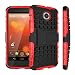 Produktbild Motorola Moto X (2nd generation) Case, DRUnKQUEEn Heavy Duty Rugged Hybrid Armor Dual Layer Hard Shell Tire Tread Grenade Grip Combat Tyre Textured Cover with Kickstand