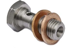 PrecisionGeek Hohlschraube M10 x 1.5mm Edelstahl - Bremsleitung L = 20mm