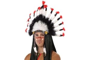 ATOSA plumas indio carnaval hombre adulto