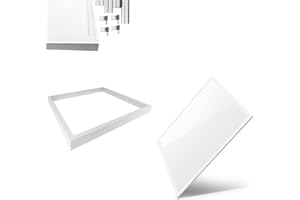 Braytron LED Panel Einbau 62 x 62cm | 40W 4000 Lumen | Rasterleuchte Einlegeleuchte Deckenleuchte Odenwalddecke | mit Aufbaurahmen | neutralweiß