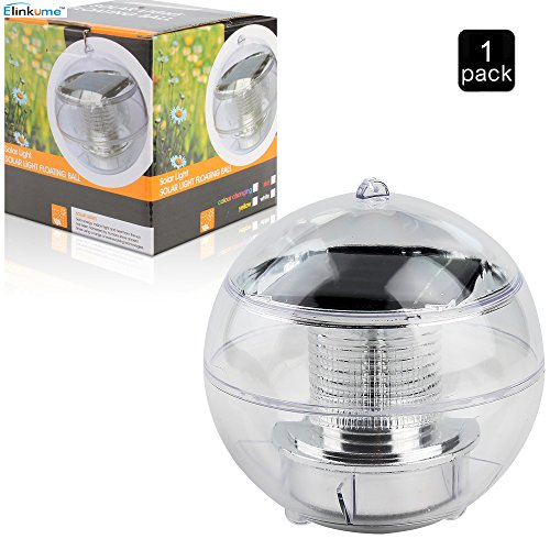 ELINKUME Solar Wasserdicht Schwimmende LED Farbwechsel RGB Ball Lampe für den Garten, Baum,Teich Swimming Pool - 8