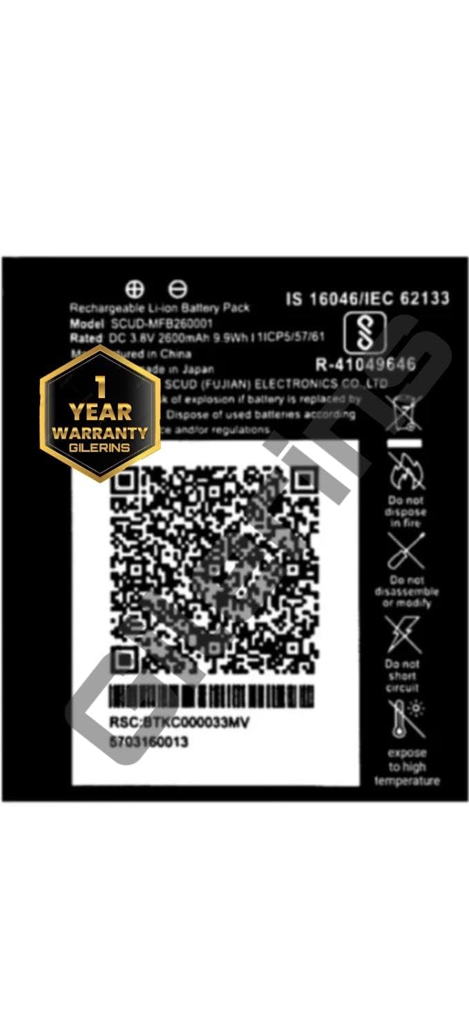 GILERINS® Original MFB260001 Battery for Reliance Jio 4G Router JioFi 3 (JMR540, JMR541) JioFI 4 (JMR1140) Battery with 1 Year Warranty** (CC137)