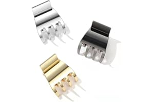 ‎YPKIA Haarklammer Klein Metall Haarklammern Rutschfeste Pferdeschwanz Haarspangen Für Medium Und Dünnes Haar-Accessoires Damen Frauen Mädchen