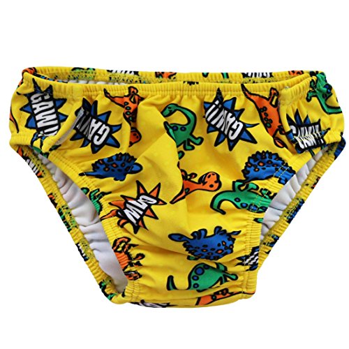 Babys Adjustable Washable Reusable Ultimate Swim Diapers Cover Pants Nappies Yellow 1-2 Years