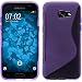 Produktbild PhoneNatic Case für Samsung Galaxy A3 2017 Hülle Silikon lila S-Style + 2 Schutzfolien