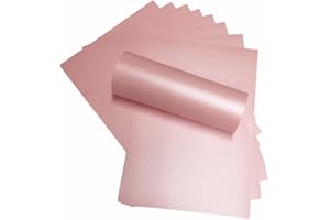 Syntego Papel nacarado, doble cara, apto para impresoras de inyección de tinta y láser, pétalos rosa, 120gsm, A4x20, 210 × 297mm