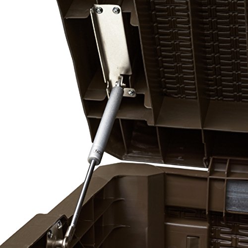 XL Toomax Kissenbox braun 560 Liter Inhalt – mit Sitzfläche 380 kg Tragtkraft – absolut wasserdicht – abschließbar - 2