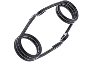 Almencla 2 Stück Solosattel Solositz Sitzfedern Clips für Harley Motorräder - Schwarz