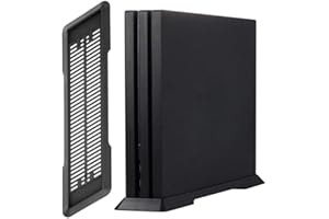 KlsyChry Soporte verticalpara PlayStation 4 Pro PS4 Pro con una función de refrigeración respiraderos y Antideslizantes pies