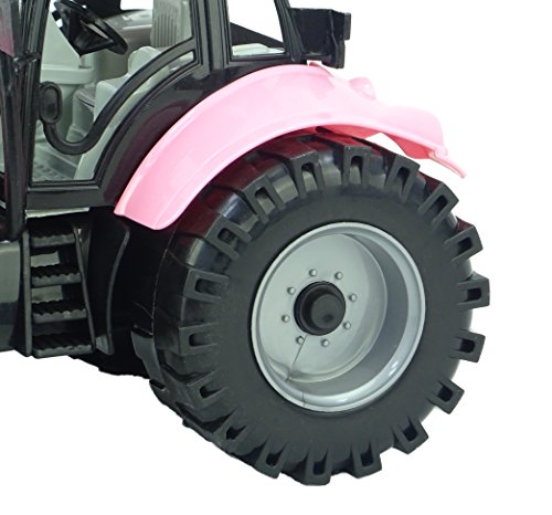 Toyland® 22cm x 12cm Reibung angetriebener Traktor mit öffnender Motorhaube (Rosa) - 5