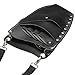 LuckyFine Salon PU Leather Hairdressing Clips Hair Cutting Combs Holster Holder Case Pouch Bag Barber Tool Black