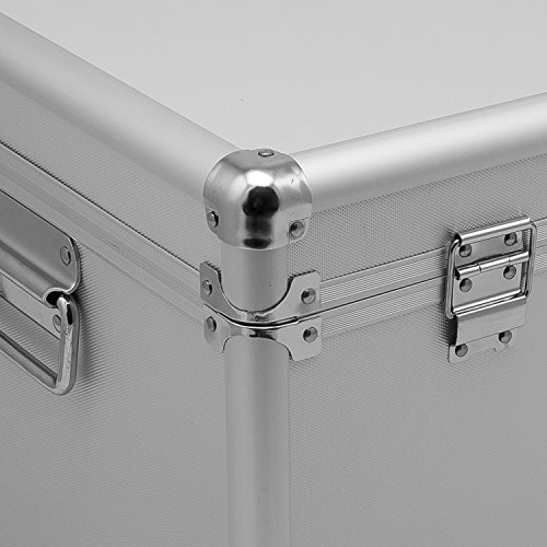 Aluminium-Rahmenkoffer Transport-Box, Koffer in Silber mit 82 Liter Volumen - 6