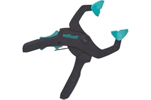 wolfcraft FZR morsetto di serraggio a cricchetto I 3615000 I Per la casa, gli hobby, il giardino, l'auto, il tempo libero e il campeggio