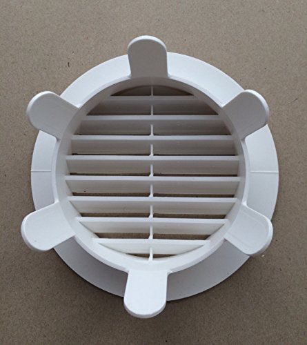 Lüftungsgitter, Abluftgitter, Fertiggarage, Garage, rund, Klemmfinger, 90 – 125 mm - 3