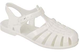 S & B Footwear Children's/Kids/Girls Glittery Summer/Garden/Beach/Holiday Jelly shoes