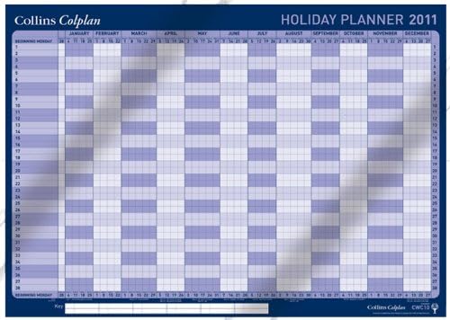 Collins Colplan 2011 A1 Holiday Wall Planner