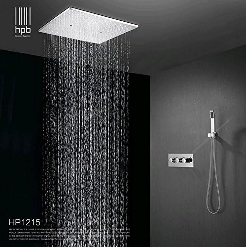 AllureFeng Brass Bathroom Hot and Cold Water Mixer Ceiling Mounted Shower Head Bath Rain Shower Set Faucet torneira banheiro