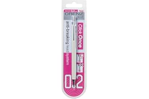Pentel XPP502-WX ORENZ Portaminas con guía innovadora en blíster, color blanco, 0,2 mm