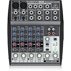 Behringer XENYX 802 Table de mixage Egaliseur tri-bande 2 Entrées micro 1000 g