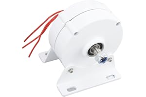 Hilitand Alternateur à Aimant Permanent Triphasé 200W Générateur de Moteur électrique à Courant Alternatif Bricolage pour éolienne(12V)