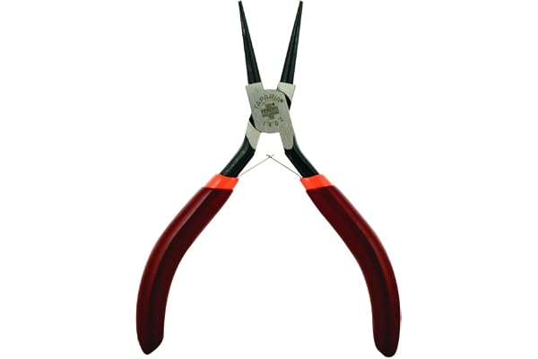 Taparia 1402 4.92 inch 125 mm Round Nose Mini Pliers dip Coated Sleeve, Brown