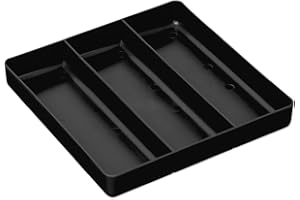 Ernst Manufacturing Organizer-Tablett, 3 Fächer, schwarz