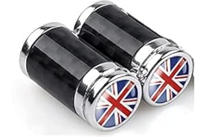 LONDON CRAFTWORK Aluminium Carbon Valve Inner Tube Caps for BROMPTON (PAIR)